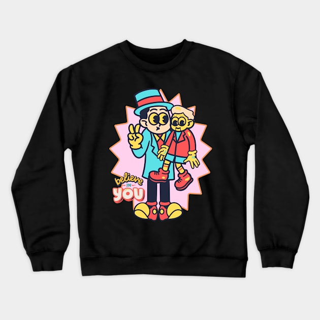 Be Weird Crewneck Sweatshirt by VultureVomitInc